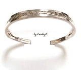 Sterling Silver Twisted and Square Soldered Cuff Bracelet